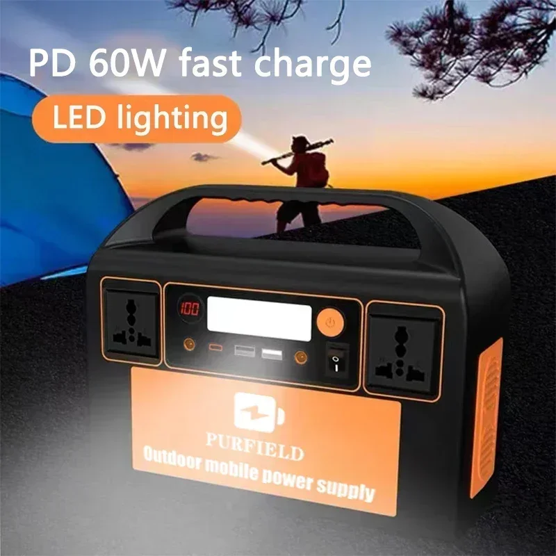 PURFIELD 220V 110V 300W Portab – обзор и цена Solar Emergency Charger