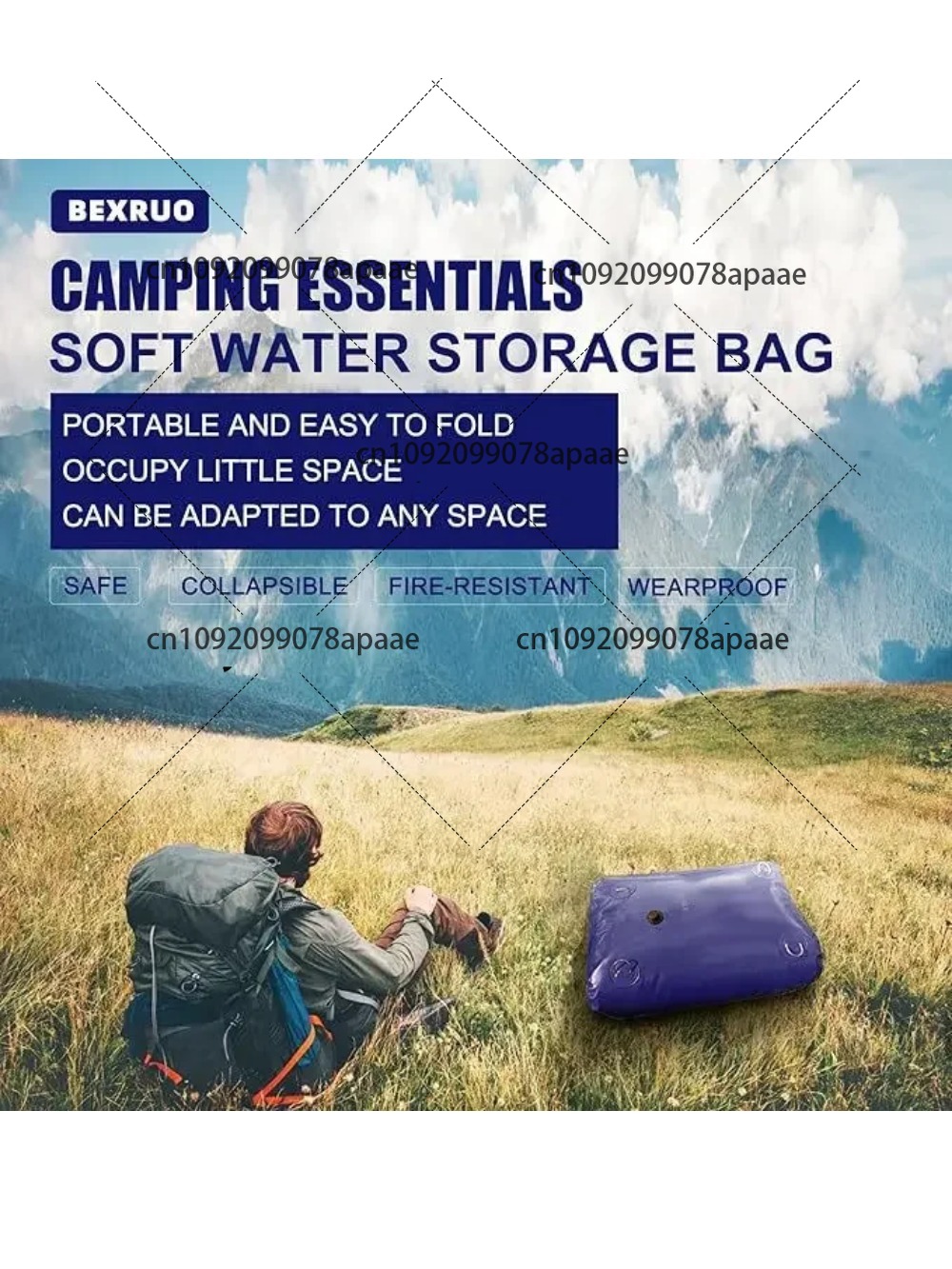 110L PVC Water Storage Bag, Po – обзор и цена Water Bag Collapsible