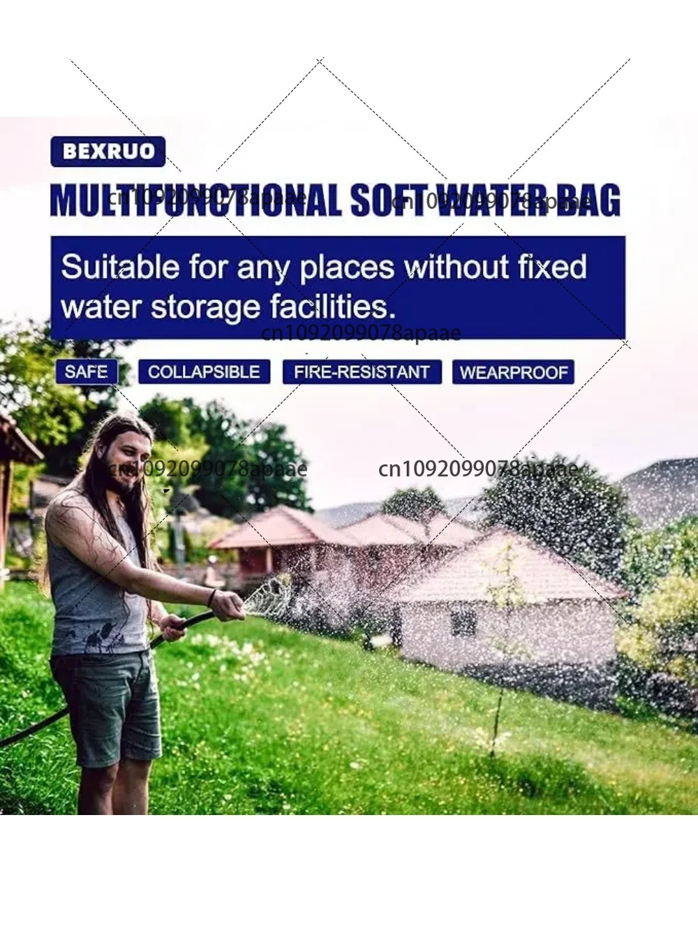 110L PVC Water Storage Bag, Po – обзор и цена Water Bag Collapsible
