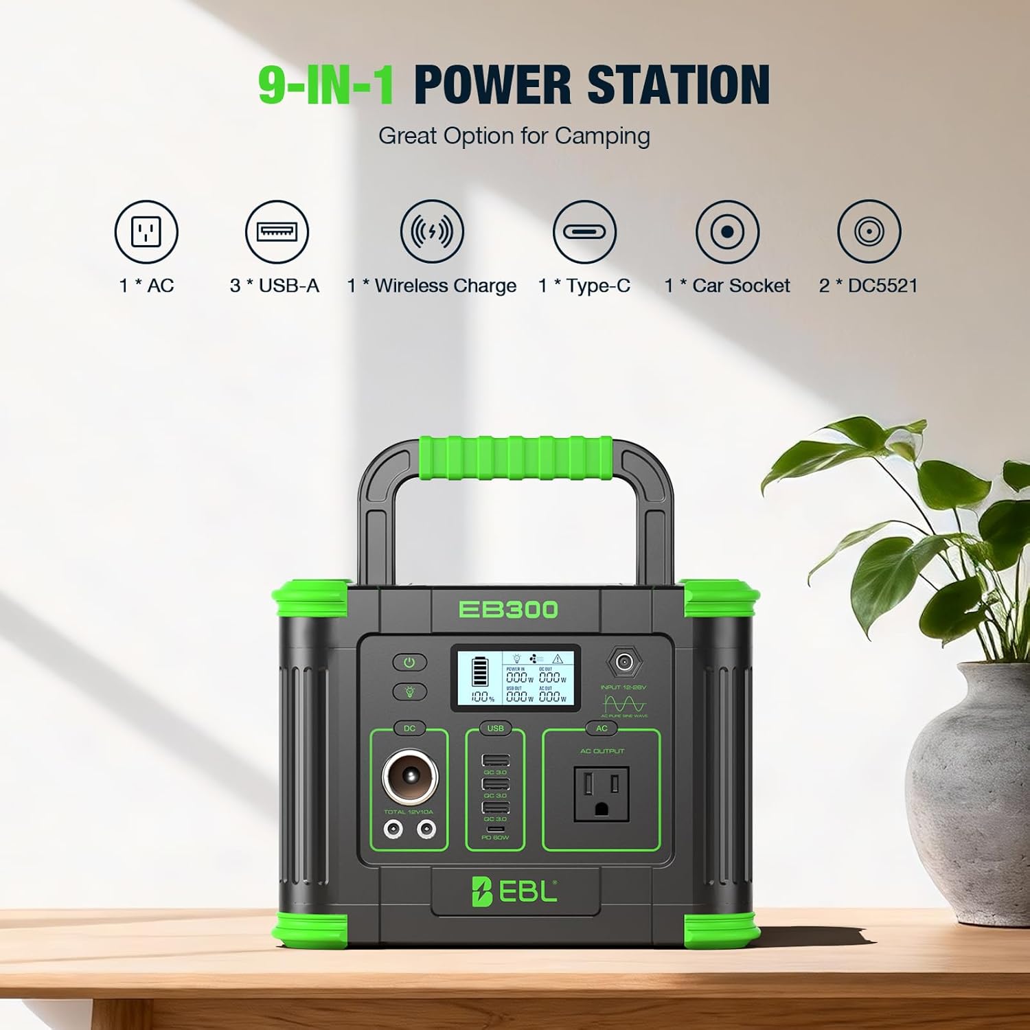 330W Portable Power Station 28 – обзор и цена Solar Emergency Charger